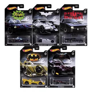 Hot Wheels Batman Set Especial Batmóveis Completo 2023 1 A 5