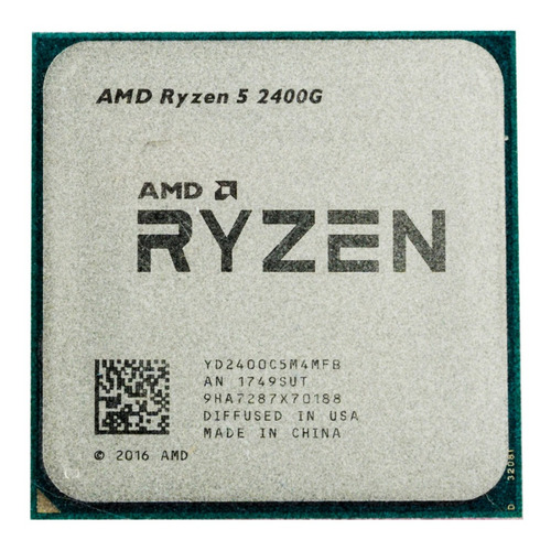 Procesador gamer AMD Ryzen 5 2400G YD2400C5FBBOX  de 4 núcleos y  3.9GHz de frecuencia con gráfica integrada