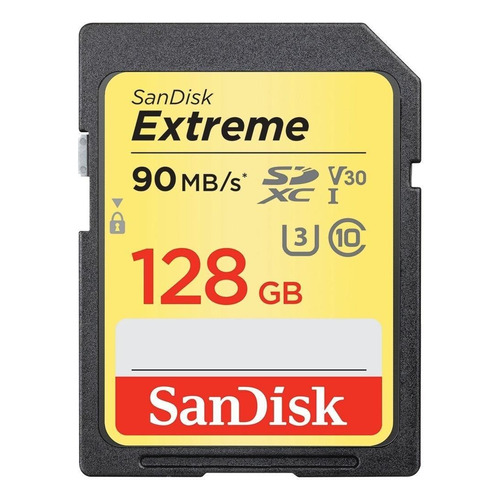 Tarjeta de memoria SanDisk SDSDXVF-128G-GNCIN  Extreme 128GB