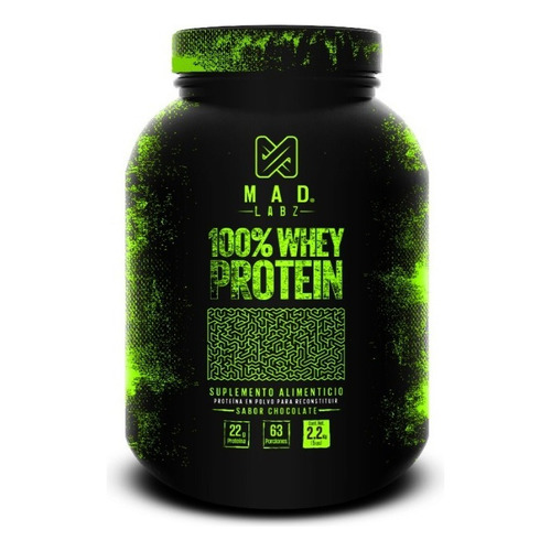 Proteína Mad Labz 100% Whey 2.26kg Sabor Chocolate MDN Sports