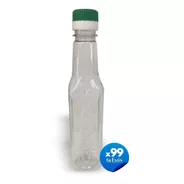 Botellas Plasticas Pet 250 Cc Cuadrada Para Aceite X 99 Un