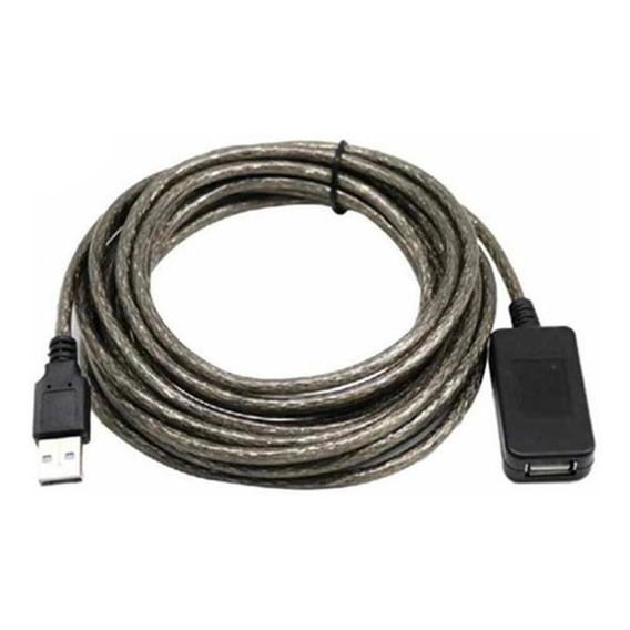 Cable Alargador Extensor Usb Activo 10 Metros Color Negro