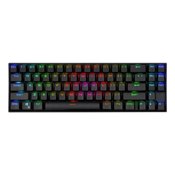 Teclado gamer inalámbrico Redragon Deimos K599-KRS QWERTY inglés UK color negro con luz RGB