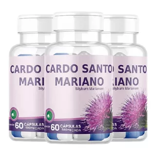 Kit 3x Cardo Mariano (silimarina) 500mg 60 Cápsulas