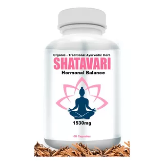 Shatavari 1530mg X60 Regulación Hormonal Organic Sin Sabor