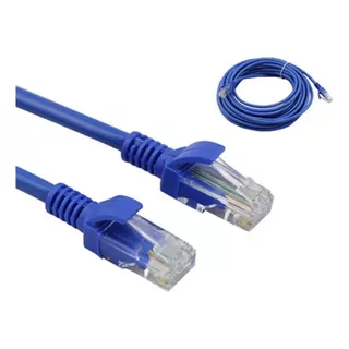 Cabo De Rede 3 Metros Lan Internet Crimpado Rj45 Cat5e Azul