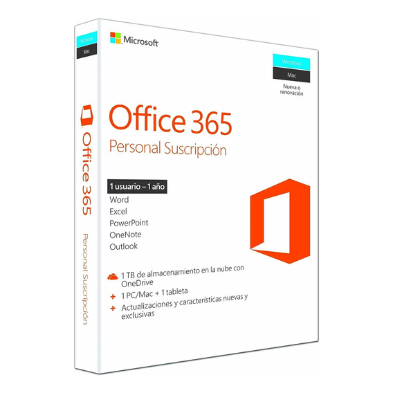 Microsoft Office 365 Personal 1a 1u 