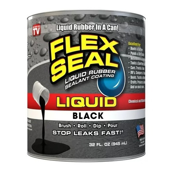 Flex Seal Liquid Negro 945ml Envío Inmediato Sellador
