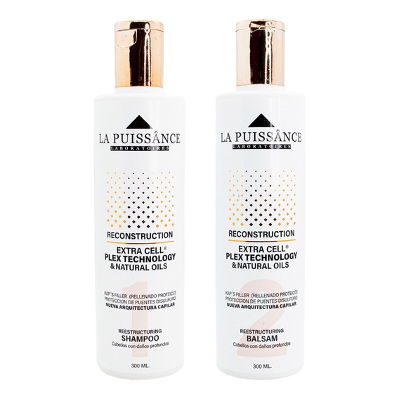 La Puissance Extra Cell Plex Kit Paso 1 + 2 Cabello Dañado