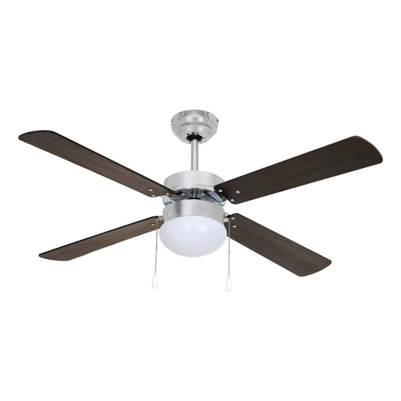 Ventilador De Techo Moderno Encino Chocolate De 42 Pulgadas / 107cm Aspas Acabado Tipo Madera Ceiling Fan Beckon