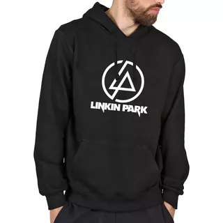 Buzo Con Capucha Linkin Park Algodón Cardado Premium Música