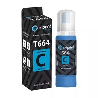 Tinta Para Epson 664 T664 Cyan L200 L210 L350 L555 Maxiprint