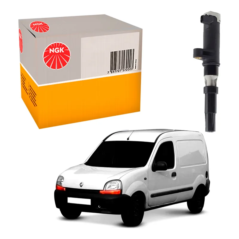 1 Bobina Ignição Ngk Kangoo 1.6 16v K4m 2002 A 2007
