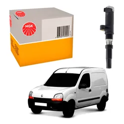  1 Bobina Ignição Ngk Kangoo 1.6 16v K4m 2002 A 2007