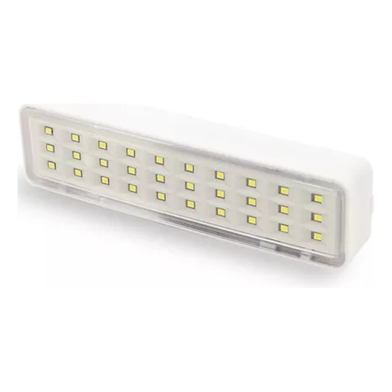 Luz De Emergencia Exahome 30 Led 220v Potente Con Batería Color Blanco