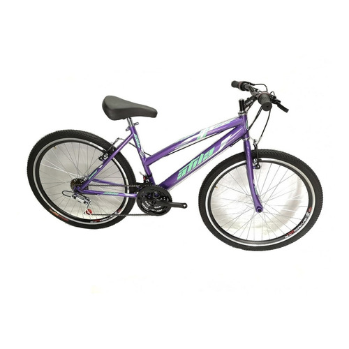 Mountain bike Atila MTB R26 18v frenos v-brakes cambios Millenium color violeta