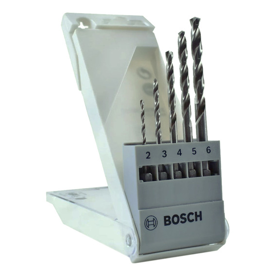 Set De 5 Mechas Bosch Encastre Hexagonal 1/4 Para Metal 2608595517