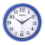 Reloj De Pared Tressa Rp100 Caja Plástica Diámetro 25 Cm