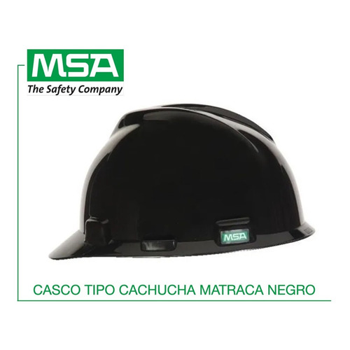Casco Cachucha Matraca Color Negro Msa