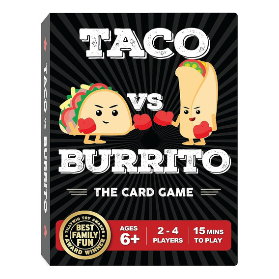 Taco Vs Burrito Juego De Cartas Mesa Divertido Para Familia 