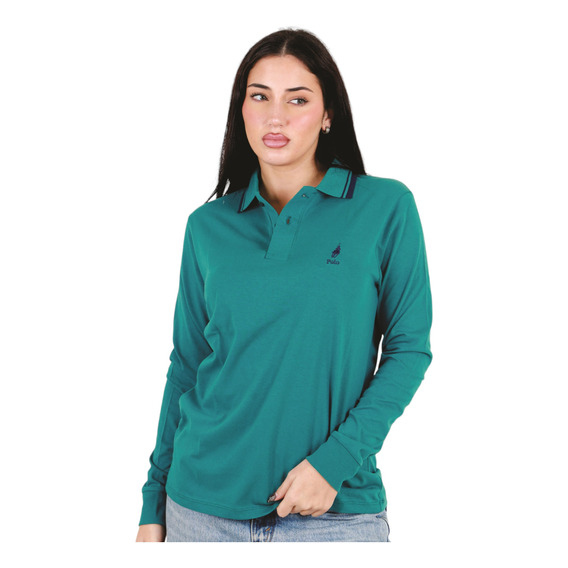 Chomba Remera Mujer Manga Larga 100% Algodon Oldtown Polo