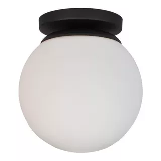 Aplique Geminis Techo Pared 1 Luz Esfera 20cm Opal Satinada
