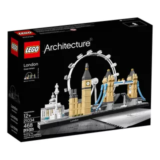 Blocos De Montar Legoarchitecture Skyline London 21034 468 Peças Em Caixa
