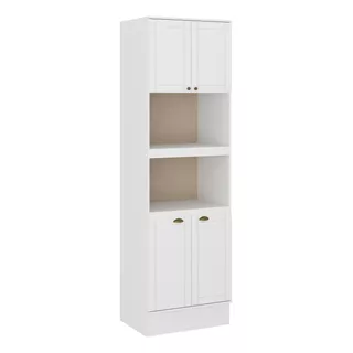 Armario De Cocina - Mdf Blanco Americana - Rustico