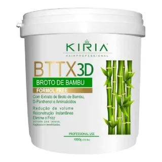Botox Capilar Bttx 3d Kiria Bambu Sem Formol 1000g