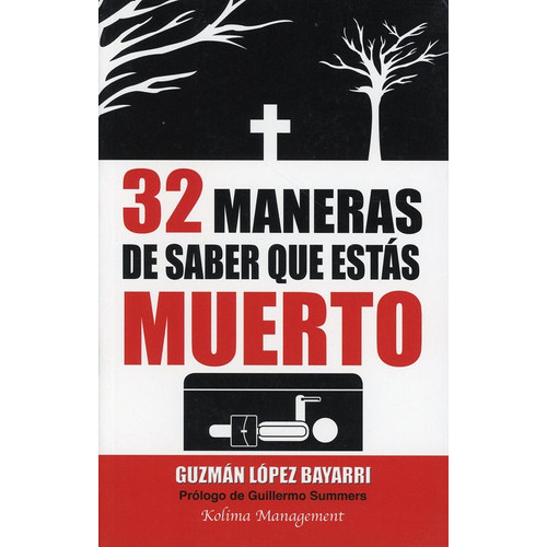 32 Maneras De Saber Que Estas Muer, De Guzman Lopez Batarri. Editorial Kolima Books, Tapa Blanda En Español, 2020
