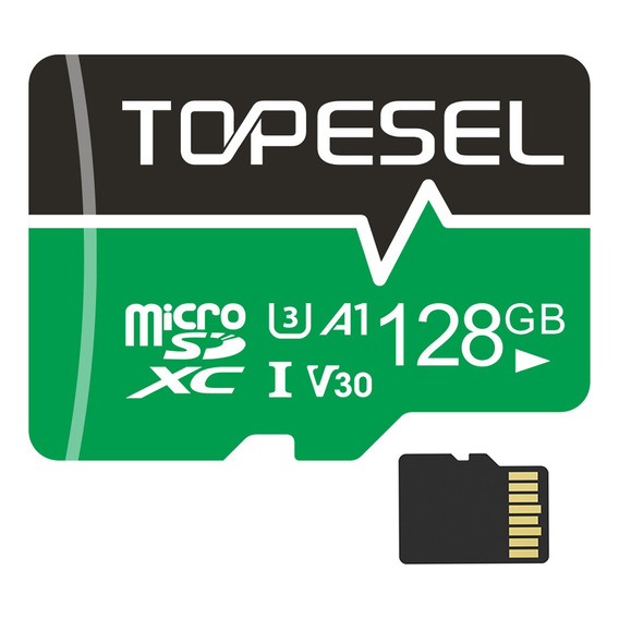 128gb Tarjeta De Memoria Topesel De 128 Gb Con Adaptador Sd