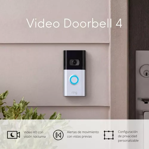 Compre Timbre Inalámbrico Video Elegante De La Cámara Hd De La Prenda  Impermeable De Wifi De La Cámara Del Timbre De Sno Para La Seguridad En El  Hogar Del Teléfono y Timbre