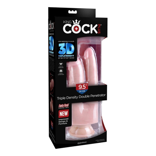 Sexshop Consolador Doble King Cock Dildo Sexual Erótico Color Carne
