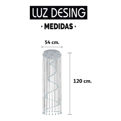 Colgante Serpentina Cairel Moderno Con 8 Led Gu10 De Regalo