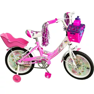 Bicicleta Rdo 14 Para Nenas Unicornio Full. By Necchi
