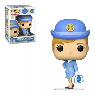 Boneco Funko Pop Pan Am Stewardess With White Bag 142