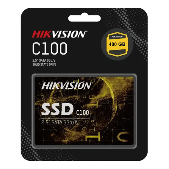 Disco Sólido Ssd Hikvision C100 480gb, 2.5 , Sata3, 3d Nand