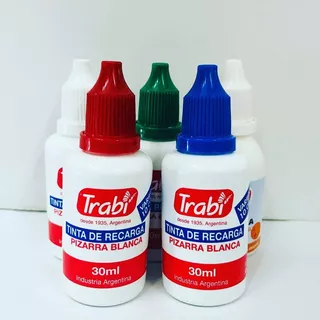 Tinta Recarga Para Marcadores De Pizarra  30 Ml Trabi X 12 U