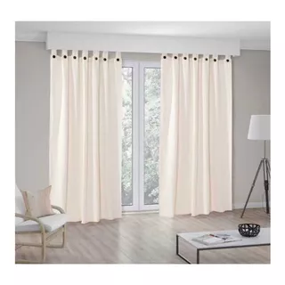 Cortinas Rústicas Largas Dos Paños 140x 250 C/u Envio Gratis