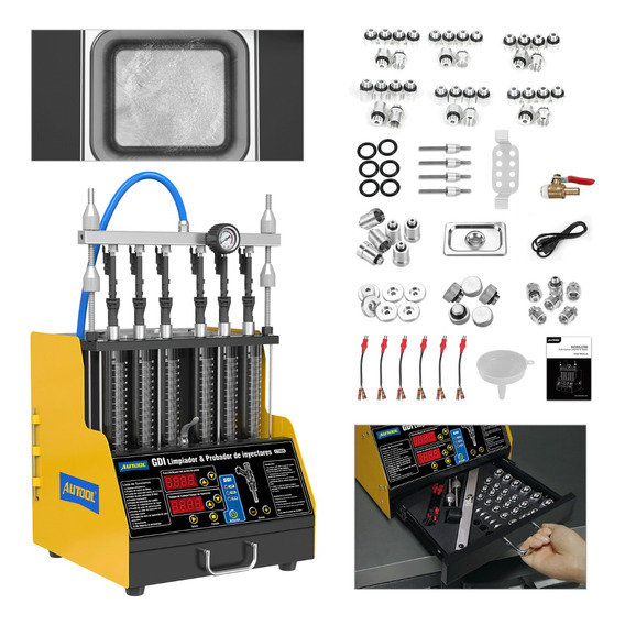 Gdi Laboratorio De Inyectores 120v Y Tina Ultrasónica Autool