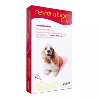 Antipulgas Revolution Para Cães 10 A 20kg Com 1 Pipeta 120mg
