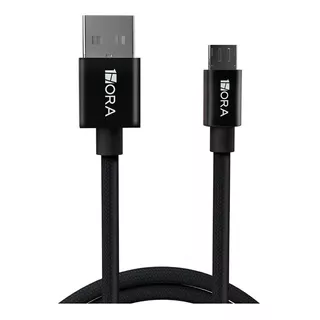 Cable V8 Micro Usb 1 Hora  2.4a Trenzado Datos Uso Rudo Carga Rapida