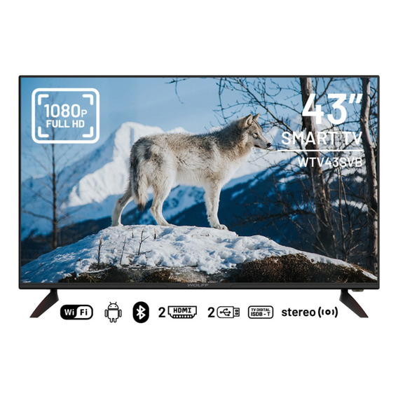 Wolff - Smart Tv43'' Hd Android 11.0 Wifi Bluetooth Wtv43svb