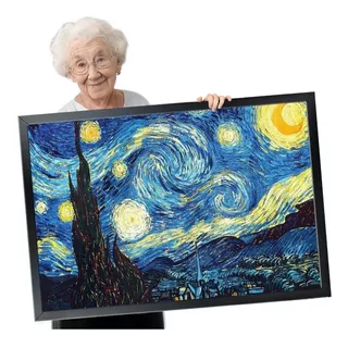 Quadro E Moldura Vincent Van Gogh 84x60cm Escolha Sua Imagem