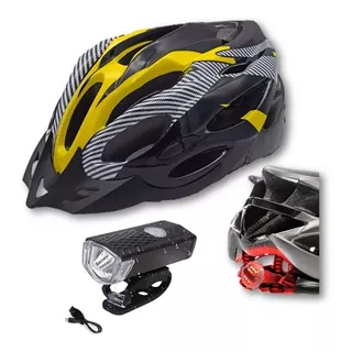 Casco Bicicleta Con Luz + Regalo