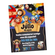 Convite Aniversário One Piece