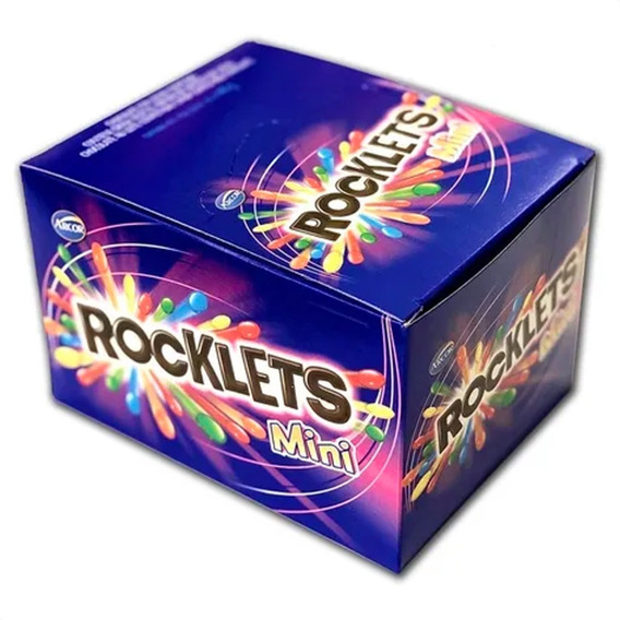 Confites Chocolate Rocklets Mini Caja X44 Unidades