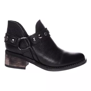 Zapatos Zuca Texano Negro De Mujer