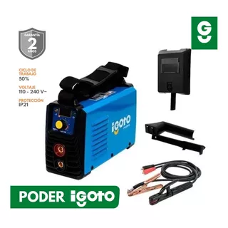 Igoto Mini-130 Inversora Soldadora 130a, Multivoltaje Color Azul