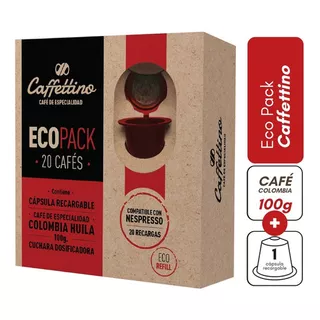 Eco Pack Capsula + Cafe Colombia Huila X 100g | Caffettino